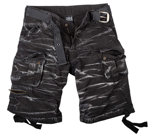 Halle 15 Ultra Cargo Shorts Black Stripes Vintage Shorts S Bis 5XL