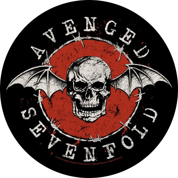 AVENGED SEVENFOLD - DISTRESSED SKULL - Backpatch - BP1144
