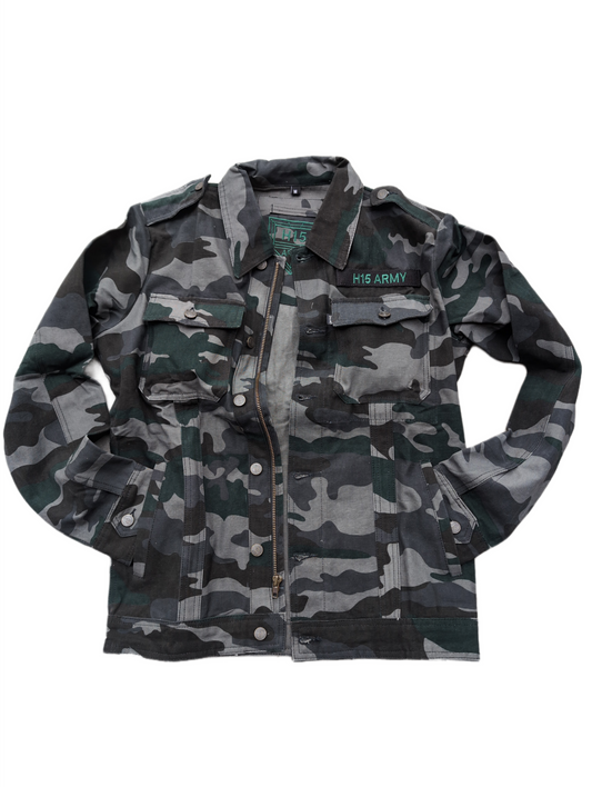 Halle 15 Clothes Canvas Army Jacke Camouflage - H15 Army