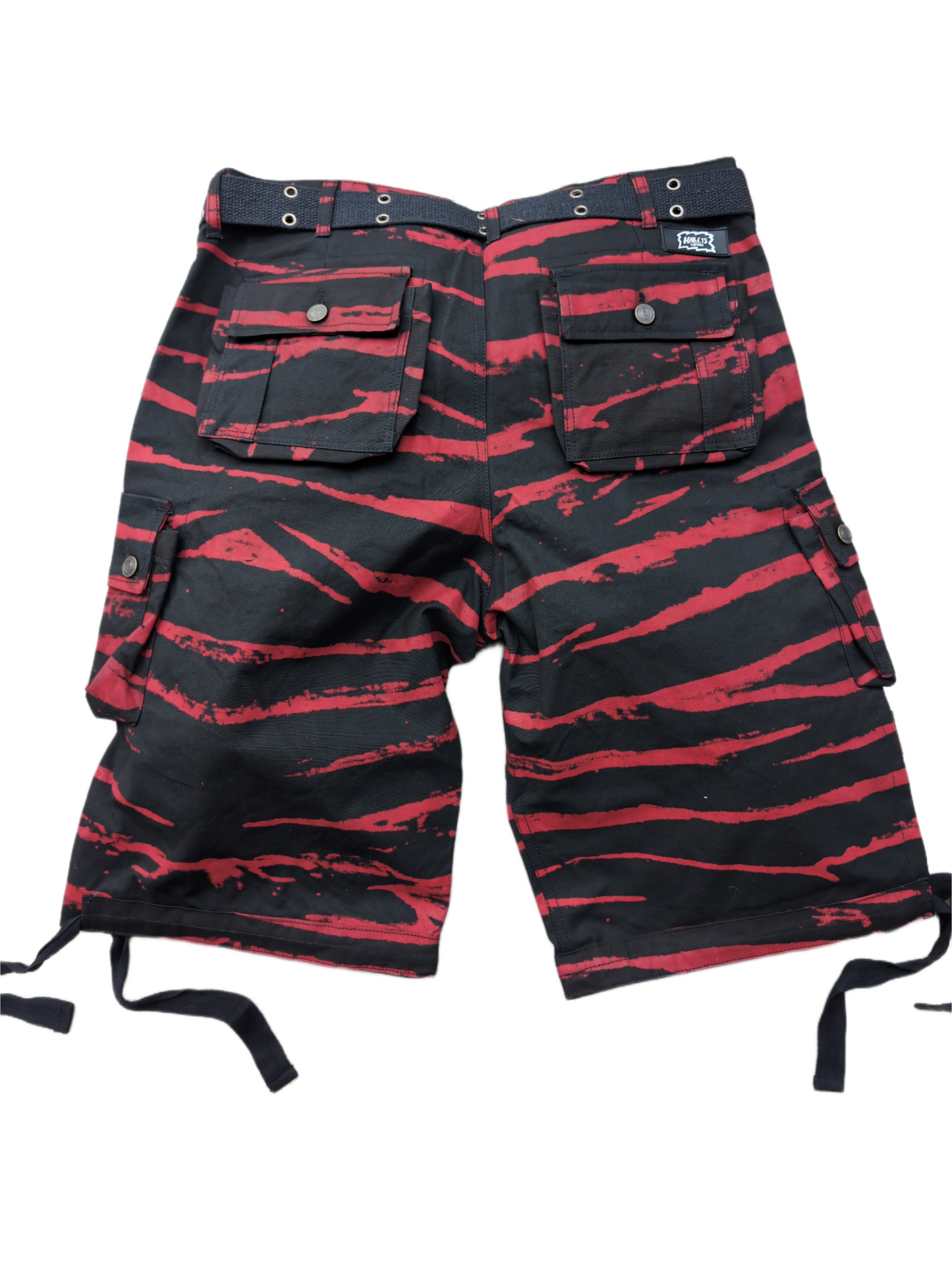 Cargo Shorts Red Stripes Halle15 Clothes