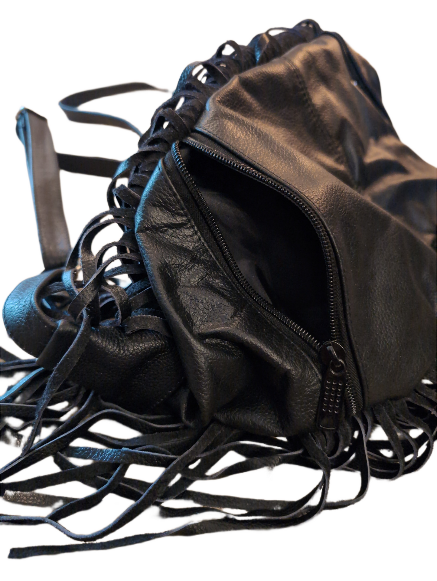 Fransentasche - Totenkopf Rot