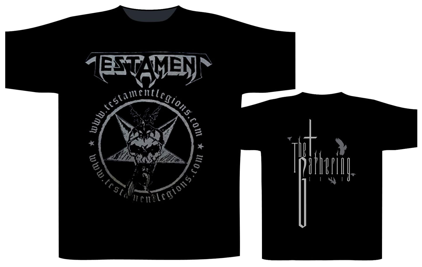 Testament - Black - The Gathering - Trash Metal - T-Shirt - M-XL