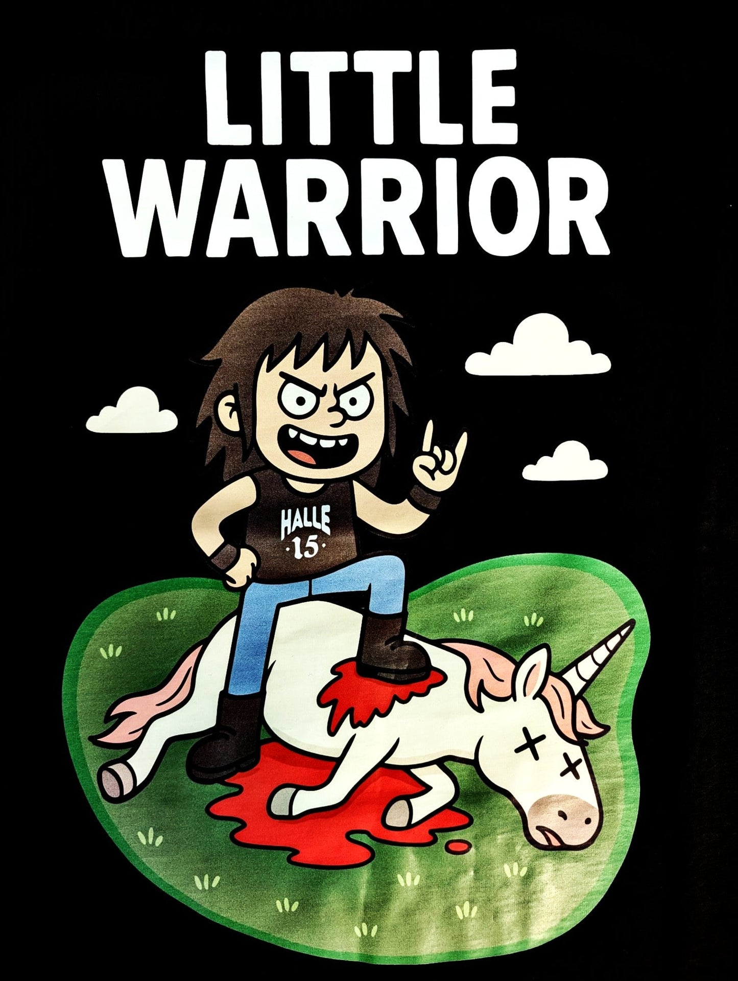 Mini Moshpit - Little Warrior - Kinder Shirt Halle15 Clothes