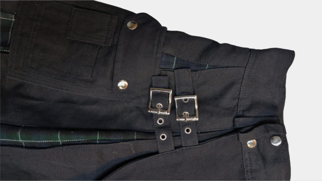 Canvas Kilt Blau Halle15 Clothes