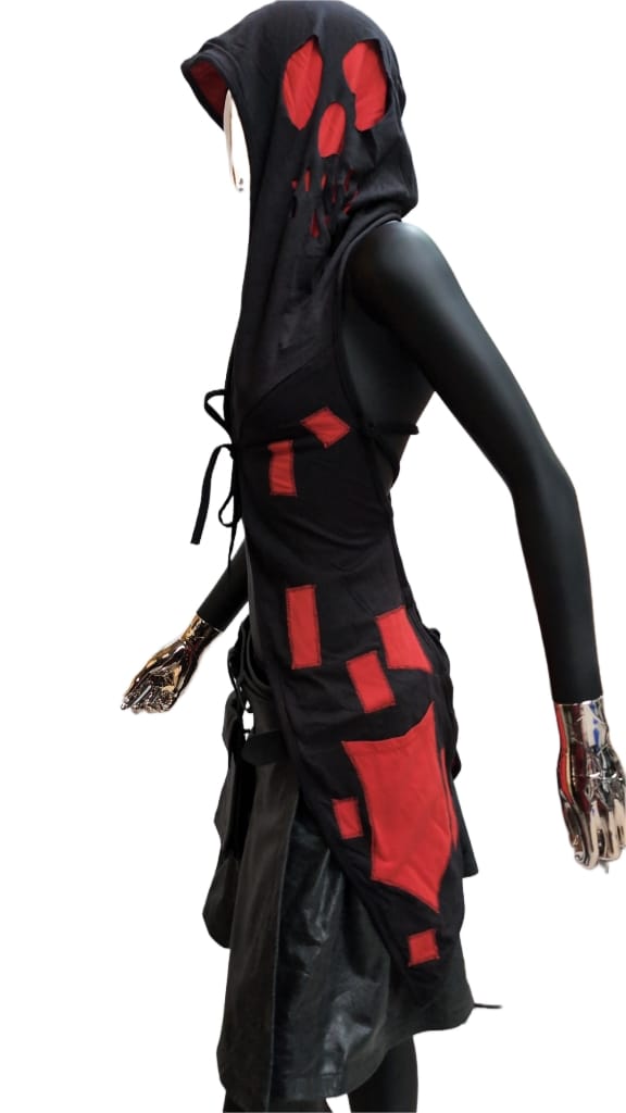 Freak Top schwarz Rot