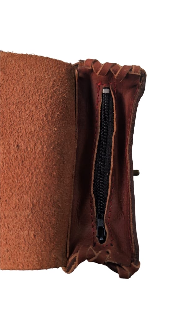 Belt bag axe brown/red