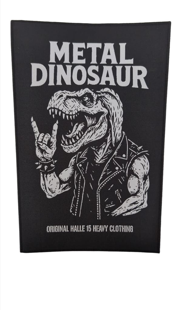 Kids Backpatch Metal Dino groß
