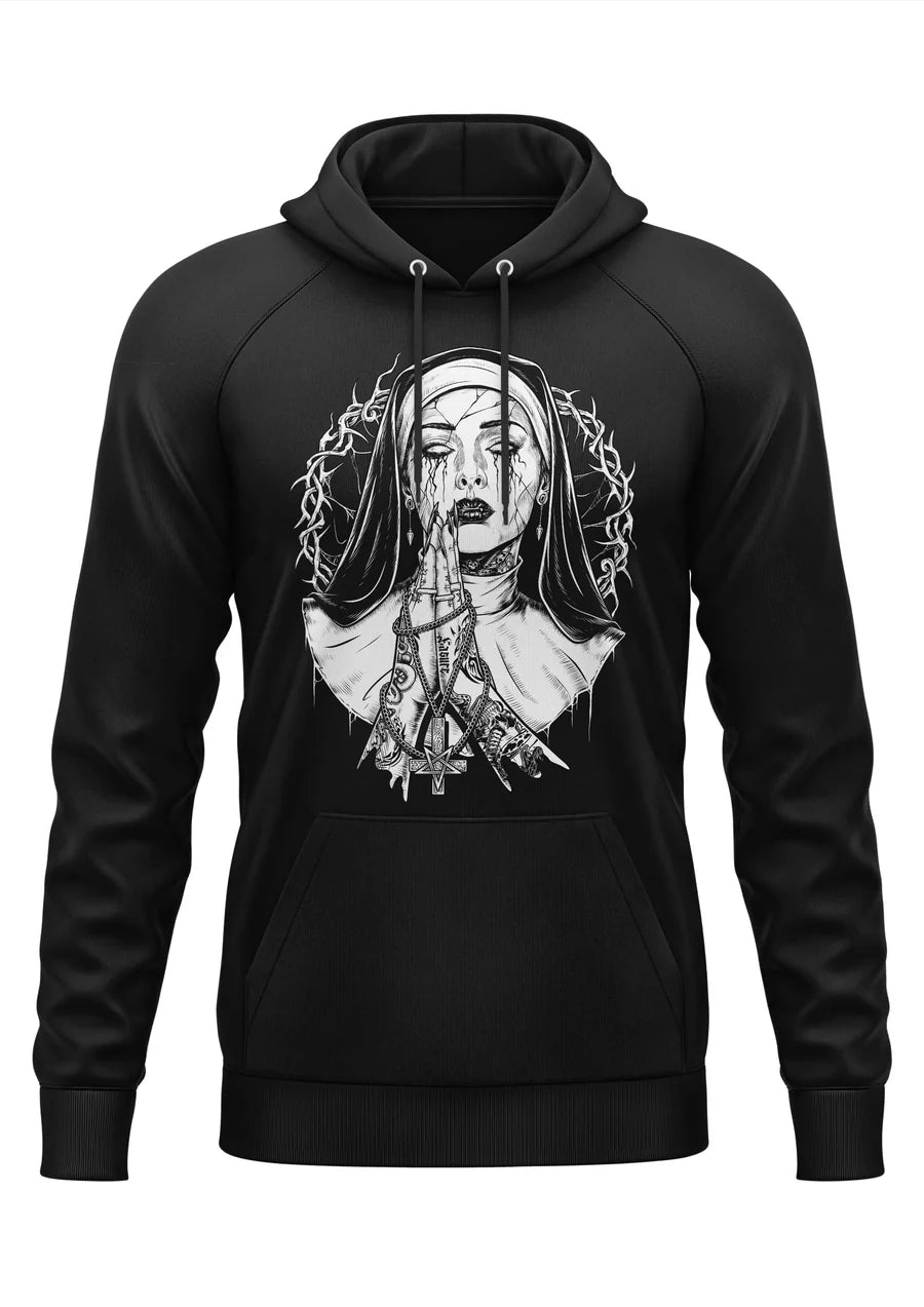 Demon Nun - HOODIE - Easure Halle15 Clothes