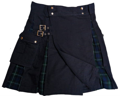 Canvas Kilt Blau