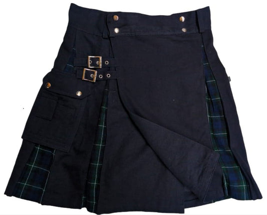 Canvas Kilt Blau