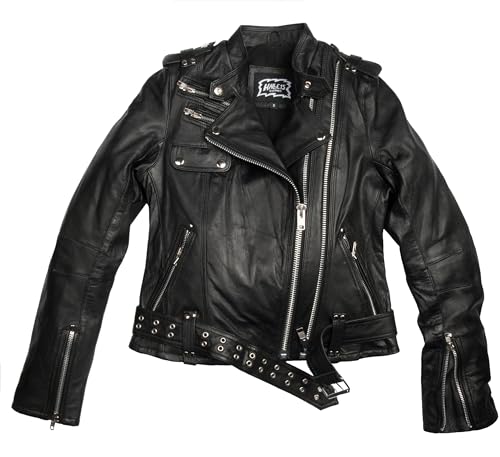 Halle 15 Clothes Damen Lederjacke Rockers Echtleder von H15 Merch !!