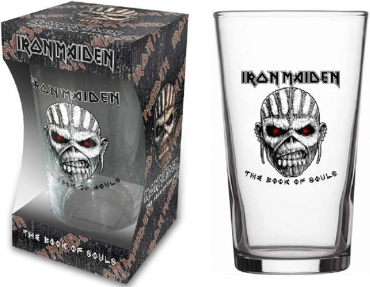 Iron Maiden  - Glas The Book Of Souls Bierglas Longdrink Glas XL Trinkglas Pint Glass