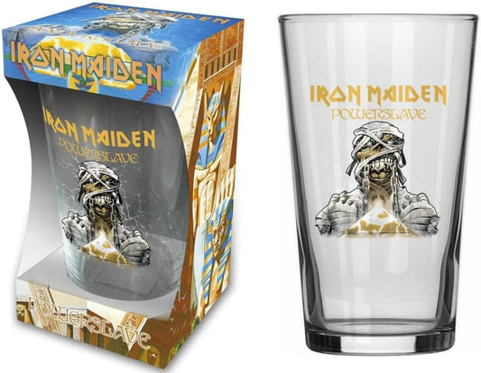 Iron Maiden - Powerslave - Bierglas - Geschenkverpackung - 500ml