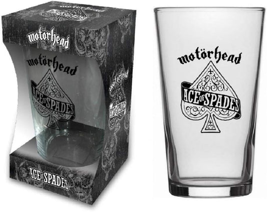 Motörhead Glas Ace of Spades Logo England Bierglas Longdrink Glas XL Trinkglas Warpig Pint Glass