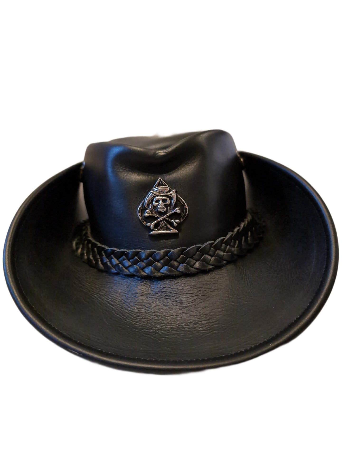 H15 Cowboyhut  - Lemmy Style -  Lederhut aus hochwertigem Rinderleder