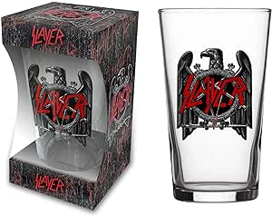 Slayer Eagle Beerglas/Bierglas - 500ml - Geschenlverpackung