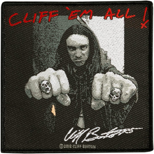 Cliff Burton - Em All - Metallica - Aufnäher  SP2984