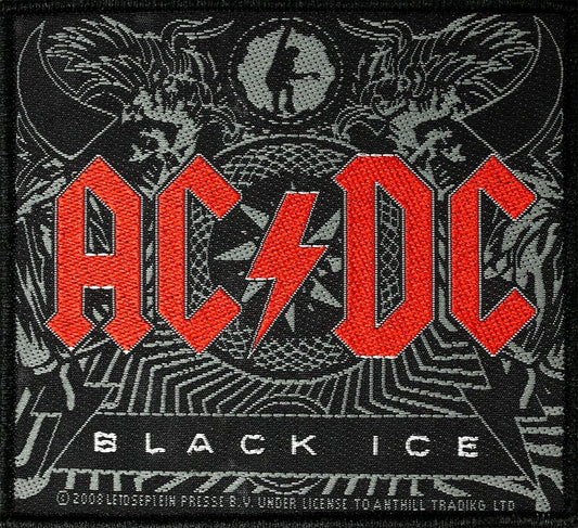 AC/DC Aufnäher BLACK ICE  10 x 10 cm - SP2302