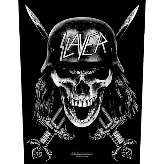 Slayer Wehrmacht Military Skull Rückenaufnäher Backpatch - BP1052