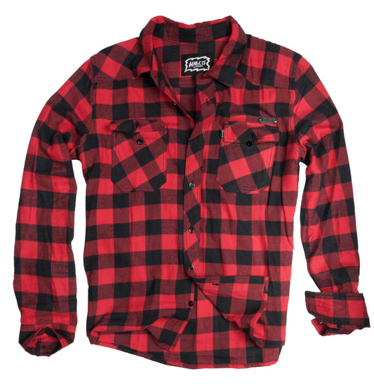 KARO Hemd Woodcutter Shirt Holzfällerhemd Rot H15 MERCH