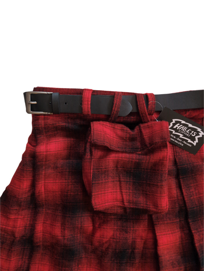 Winterkilt Rot/Schwarz