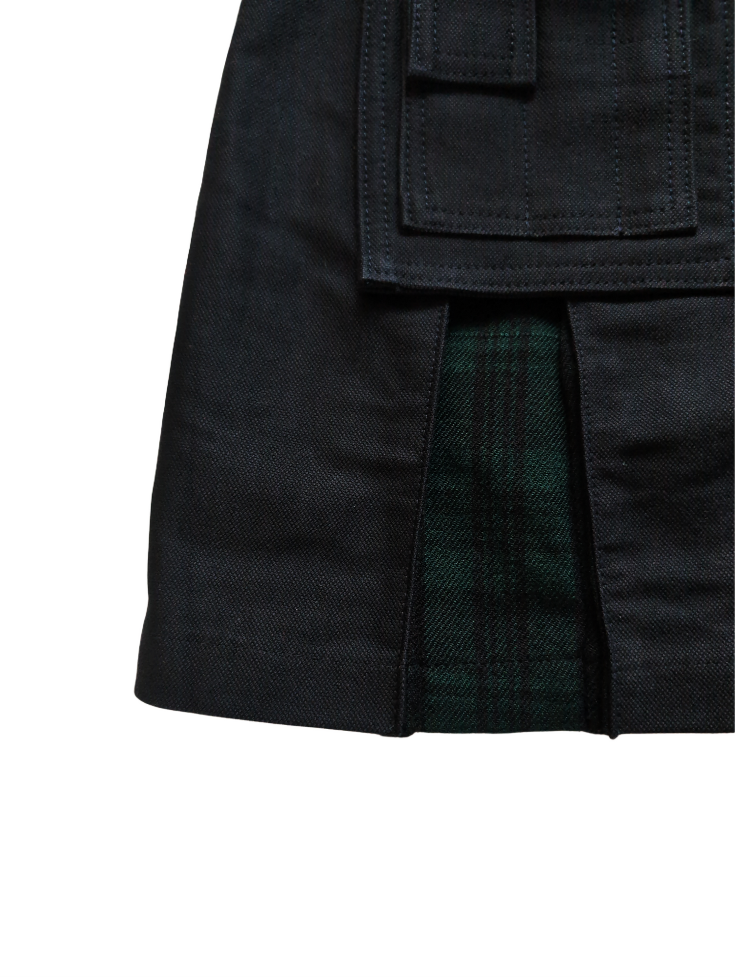 NEU!! Canvas Schottenrock Kilt Tartan Rock Mittelalter Schottenrock schwarz grün Halle15Clothes