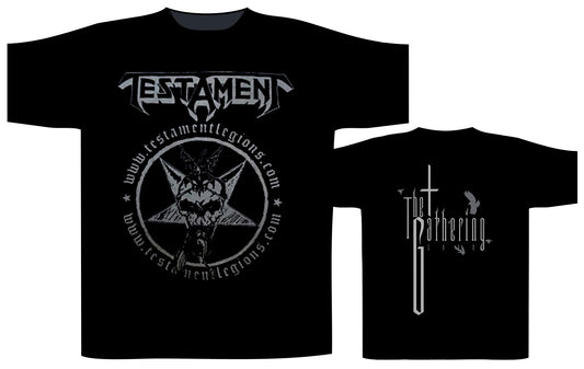 Testament - Black - The Gathering - Trash Metal - T-Shirt - M-XL