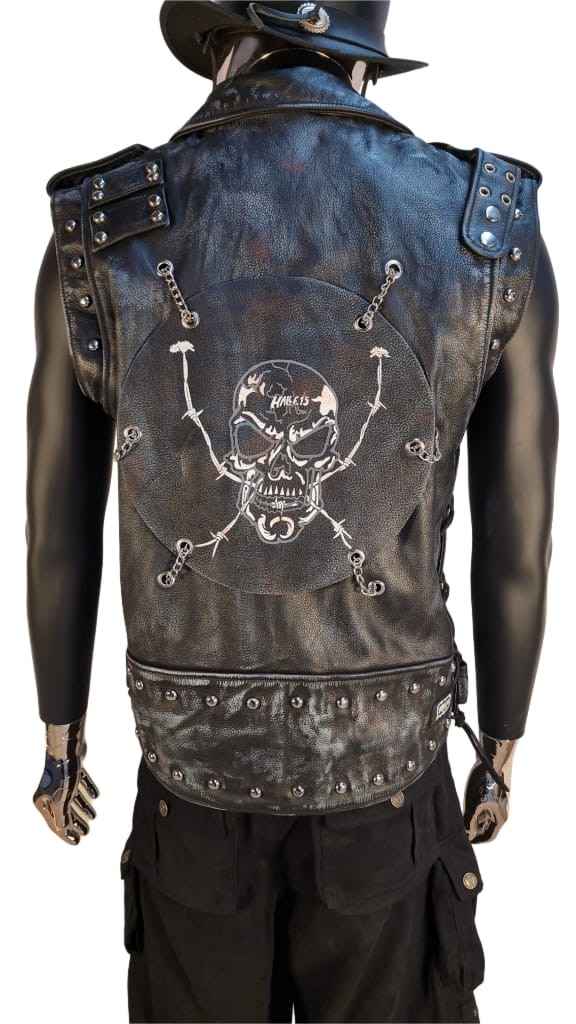 Steampunk Lederweste - NEU-