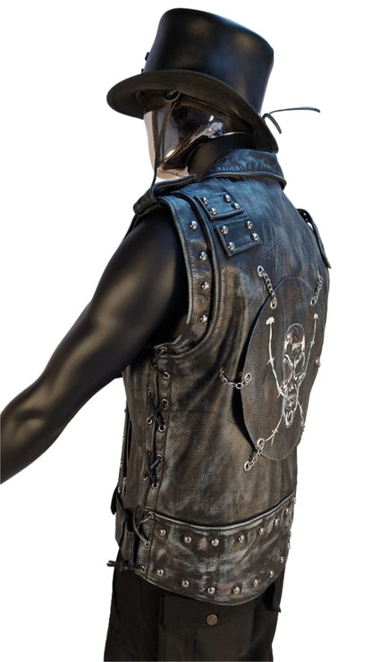 Steampunk Lederweste - NEU-