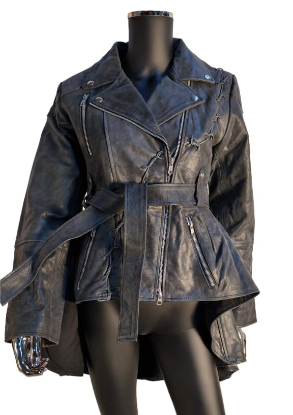 Ledermantel Wasteland Stacheldraht