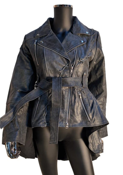 Ledermantel Wasteland Stacheldraht