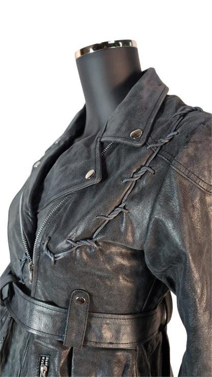 Ledermantel Wasteland Stacheldraht