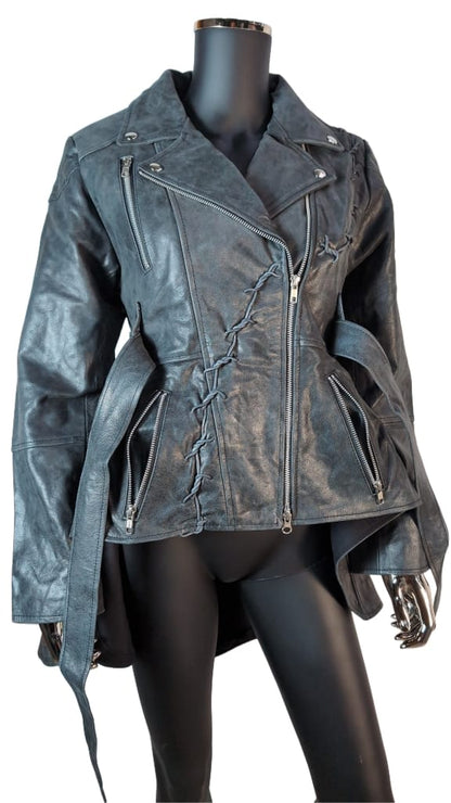 Ledermantel Wasteland Stacheldraht