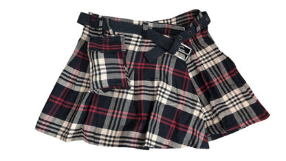 Ladies Kilt Biscuit/Black
