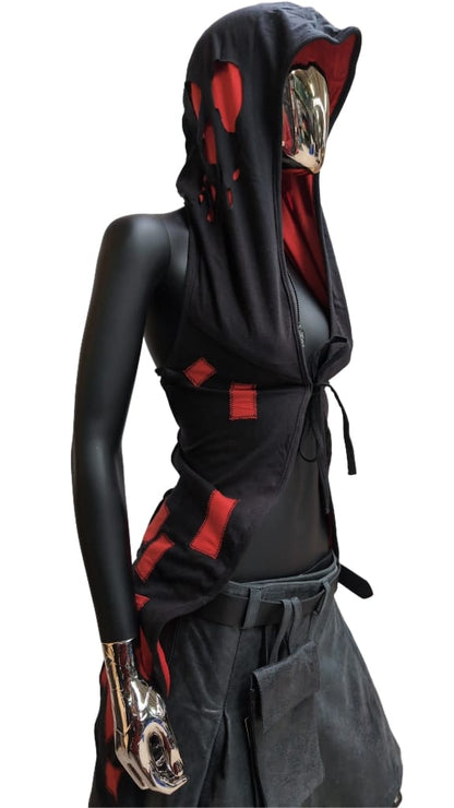 Freak Top schwarz Rot