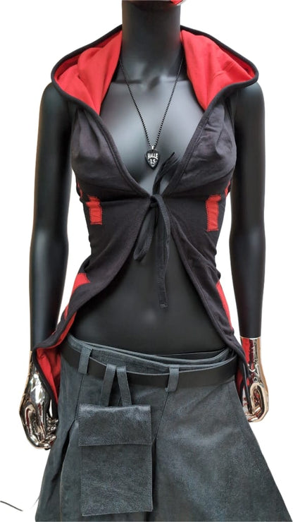 Freak Top schwarz Rot