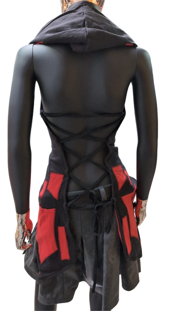 Freak Top schwarz Rot