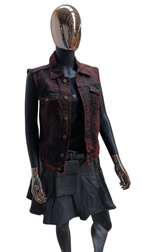 Ladies Kutte rot schwarz -NEU-