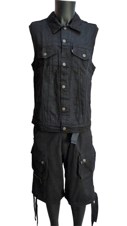 Slim Fit Kutte schwarz