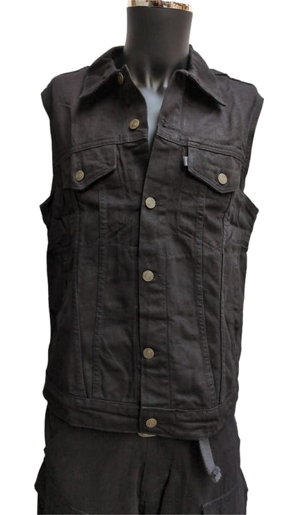 Slim Fit Kutte schwarz