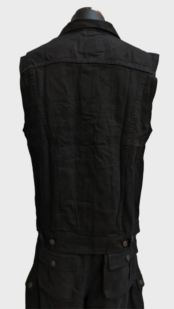 Slim Fit Kutte schwarz