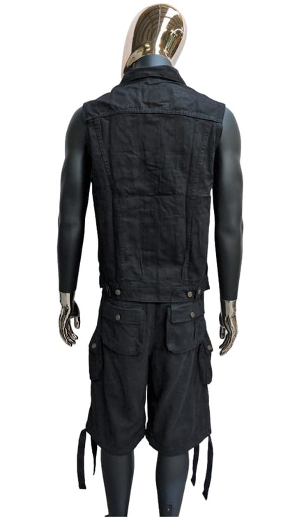 Slim Fit Kutte schwarz