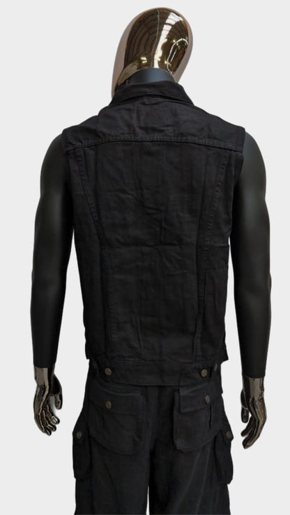 Slim Fit Kutte schwarz