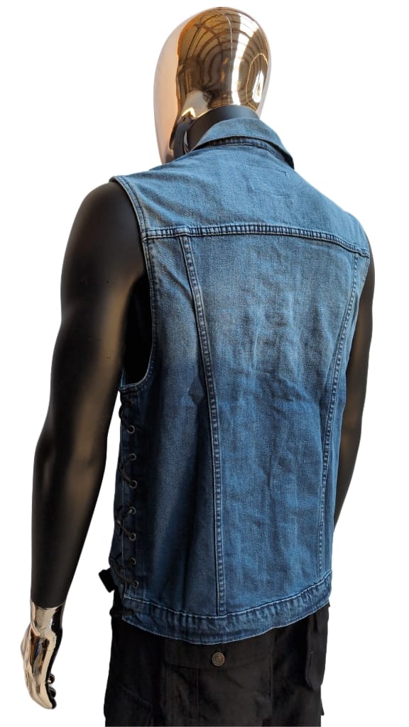 Kutte Blau Schnürung