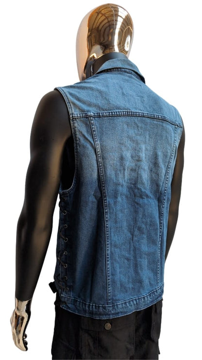 Kutte Blau Schnürung