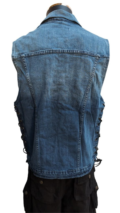 Kutte Blau Schnürung