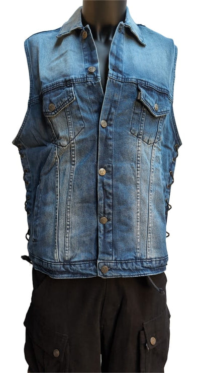 Kutte Blau Schnürung