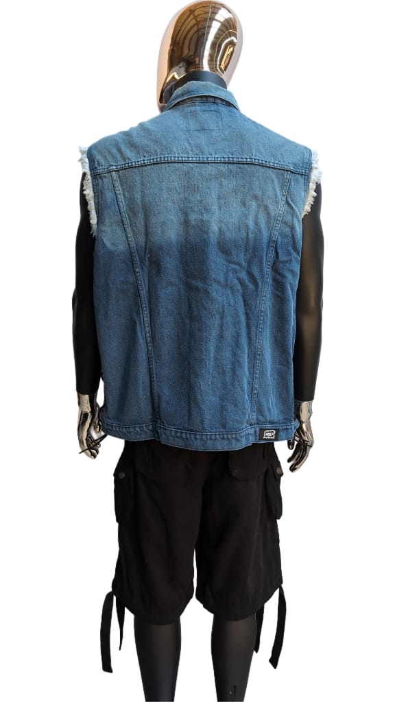 Kute Blau Fransen Schnürung