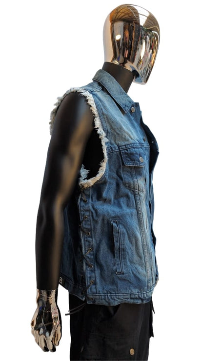 Kute Blau Fransen Schnürung