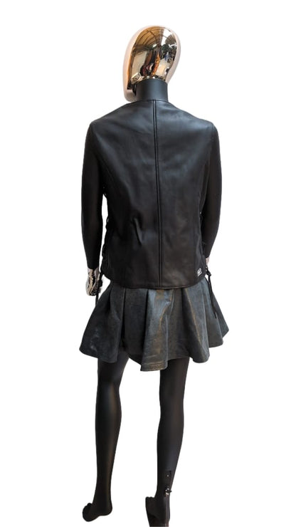 Ladies Lederkutte schwarz
